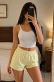 شلوارک نخ پنبه داخل حولهای زنانه و دخترانه مدل اسپرت و راحت از بوتیک آنجلامد